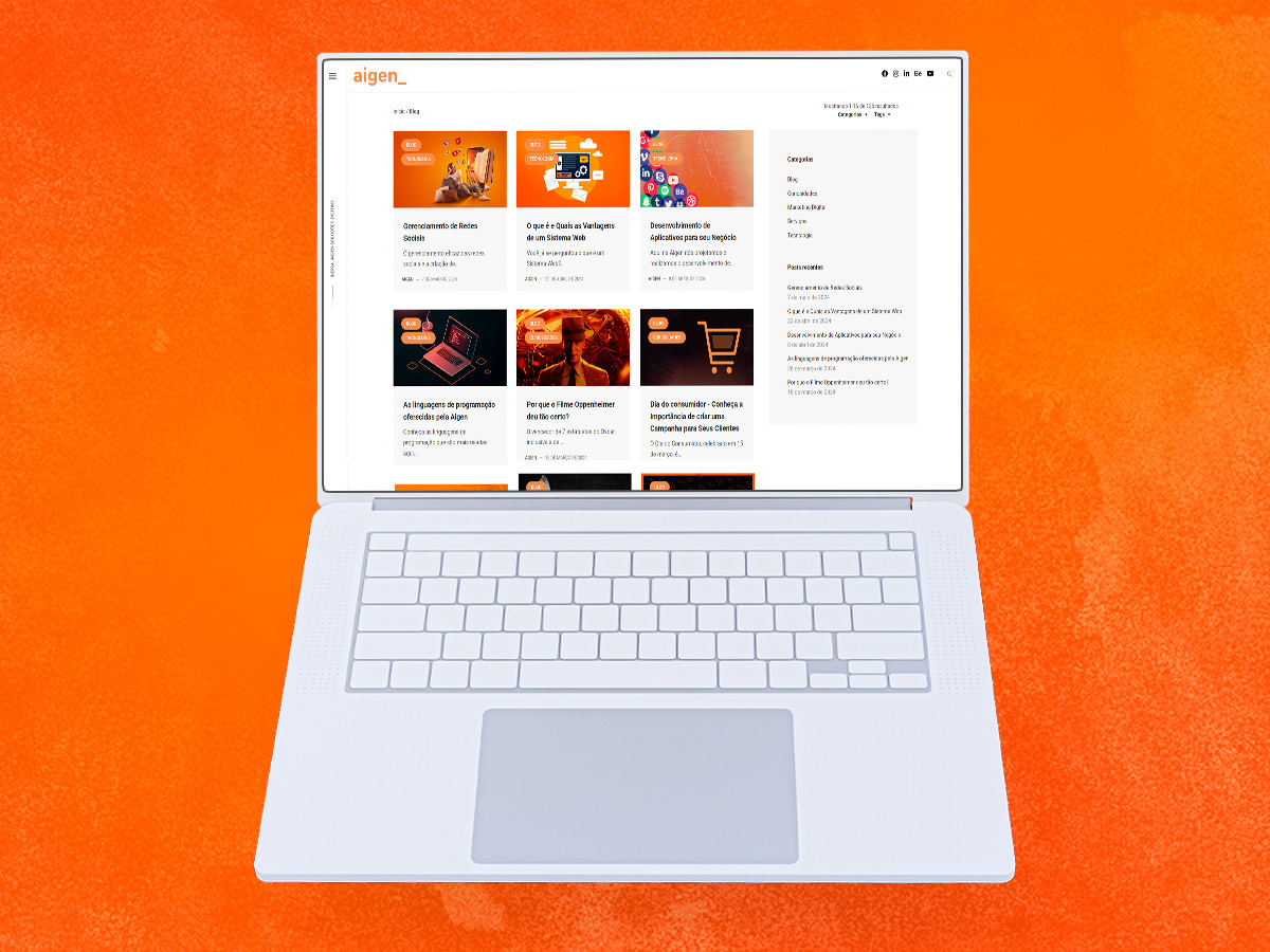 Construção de Blogs - Aigen Soluções Digitais